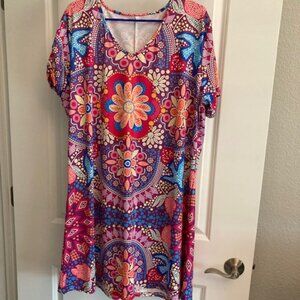 Fun Summer Dress - Bold Colors-NEW